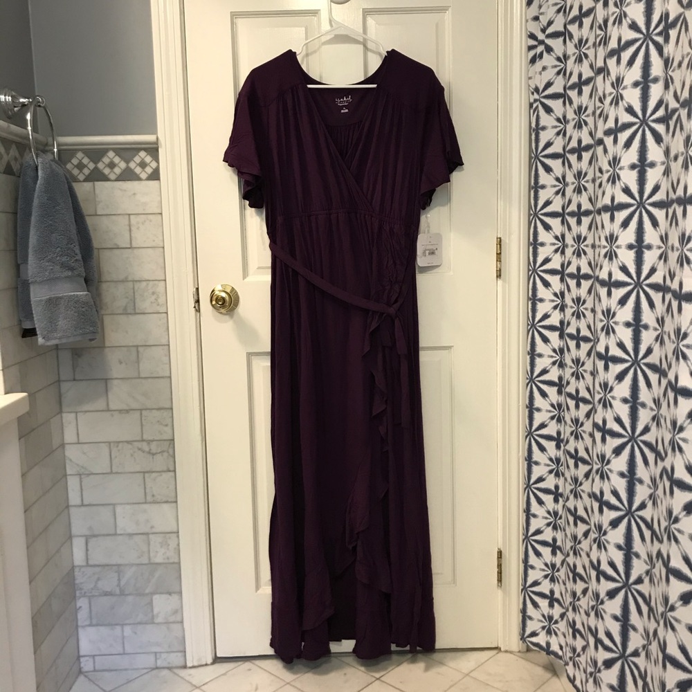NWT Isabel Maternity Eggplant dress